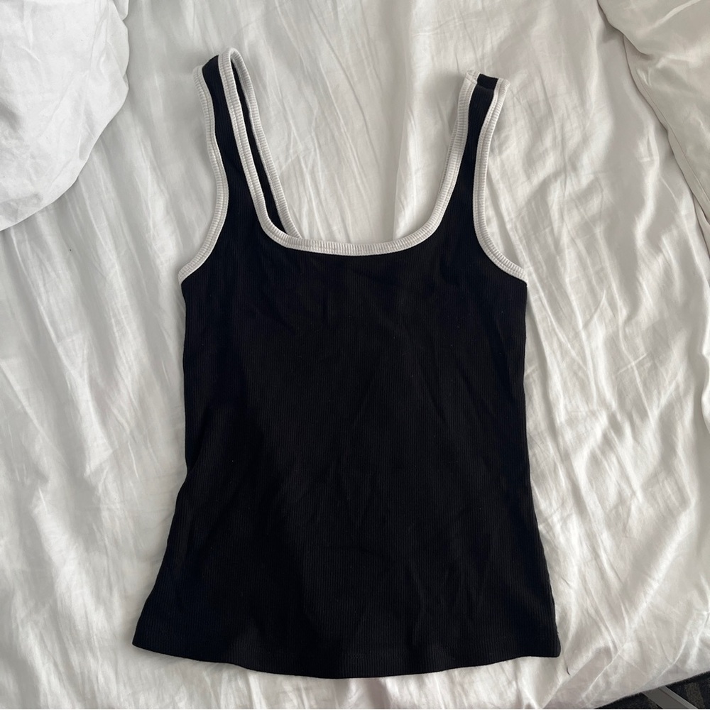 Dynamite -  Ribbed Scoop Tank Top